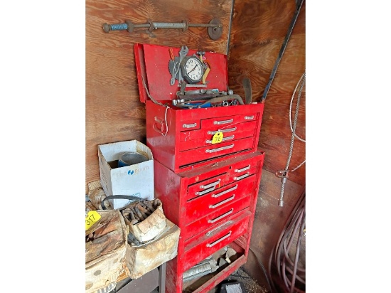 2 Tier Tool Chest & Contents