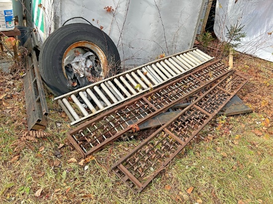 HD Steel Table, Tire & Metal Rollers