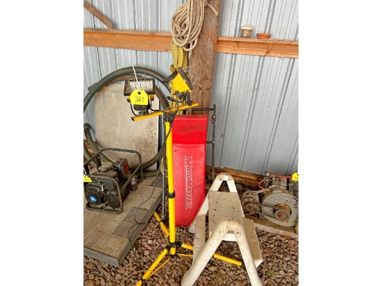 Coils of Rope, Floor Crawler, Halogen Work Light, Etc.