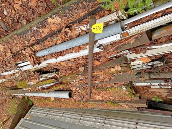 Joblot of Scrap Metal Including Trailer Frame, Square Tubing, Etc.