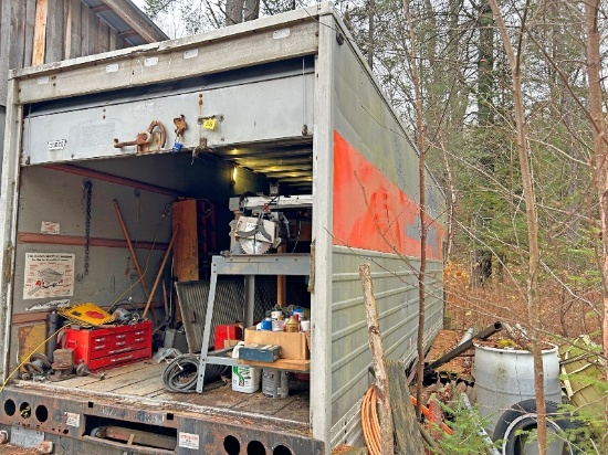 24' Aluminum Van Body & Contents Not Including Lincoln Welder
