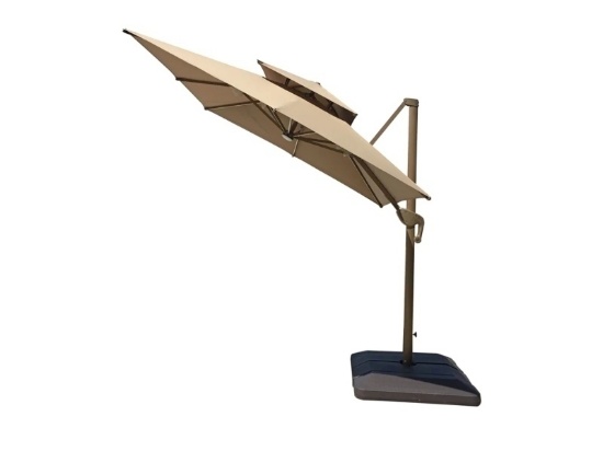 New TMG-LUA08 Cantilever Umbrella With Led Lights, 8'x8'