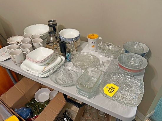 Table of Assorted Kitchenware