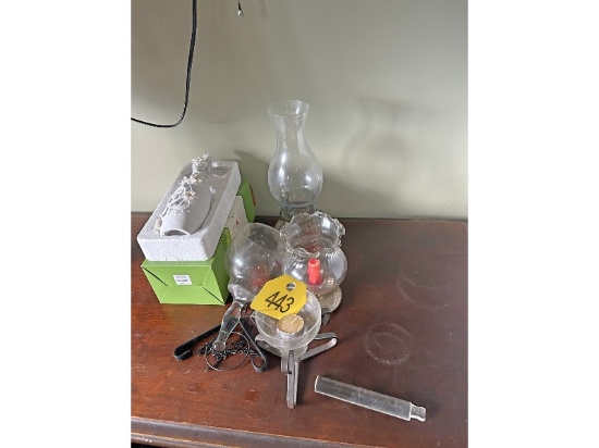 Oil Lamps, Candle Holders, Etc.