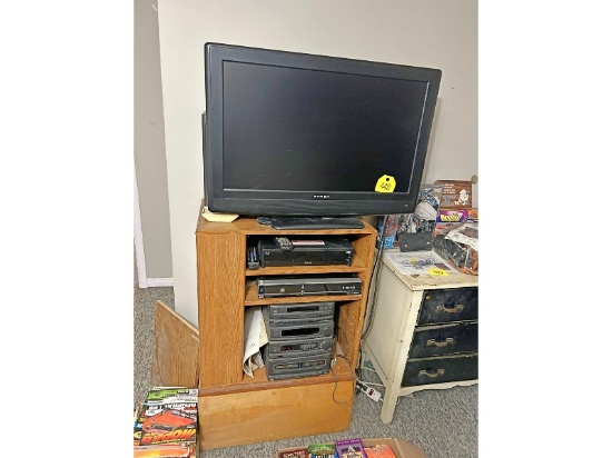 Dynex 32" TV, Stereo, Entertainment Unit, Etc.