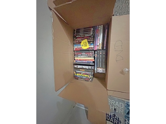 Box of DVDs