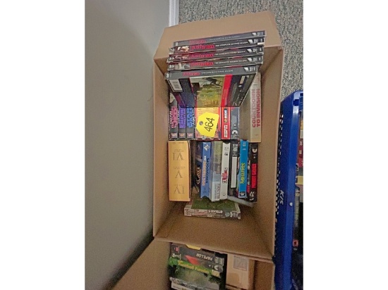 Box of VHS Tapes