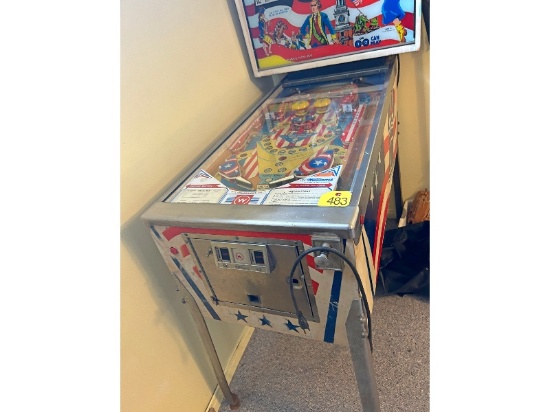 Williams Liberty Bell Pin Ball Machine - As Viewed, Condition Unknown