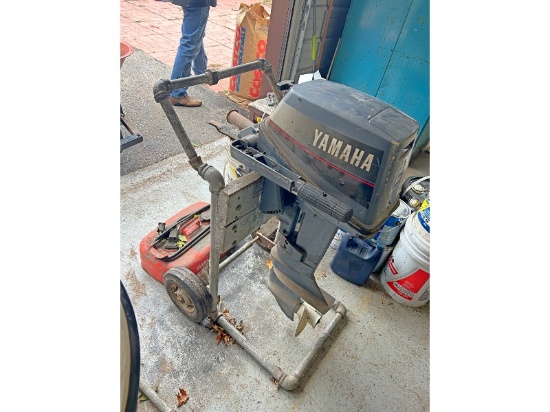 Yamaha 6 HP Outboard With Dolly & Tank