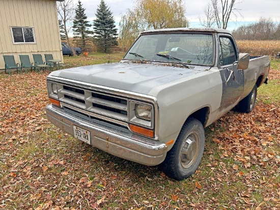 1990 Dodge Ram W250 4x4 Sells With Replacement Cab & Doors - Has Ownership