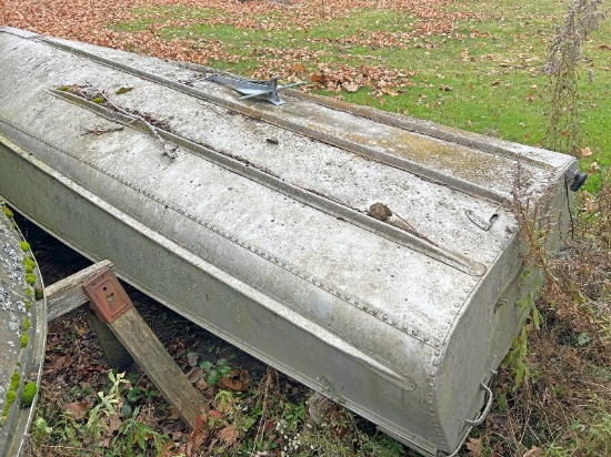 14' Aluminum Boat With Anchor