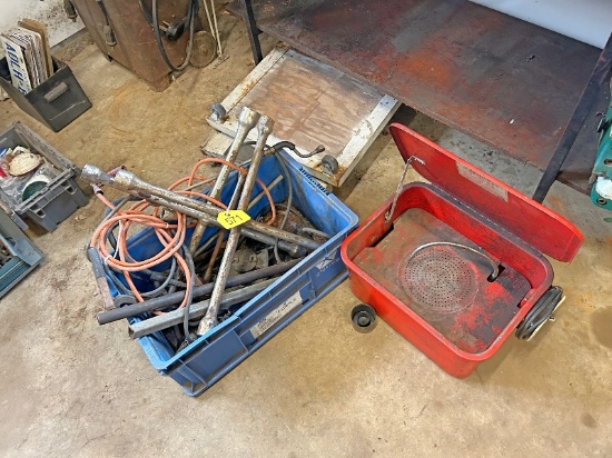 Parts Washer, Wheel Wrenches, Roller Stands, Etc.