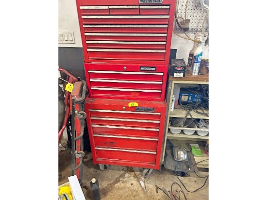 3 Tier Mastercraft Tool Chest & Contents
