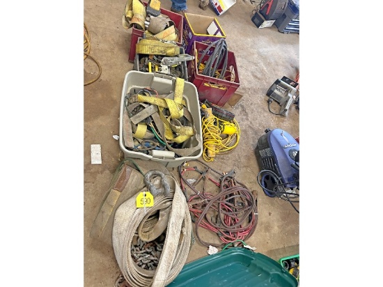 Tow Straps, Ratchet Straps, Booster Cables & Extension Cords