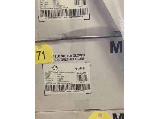 Box of New Size Medium Nitrile Gloves