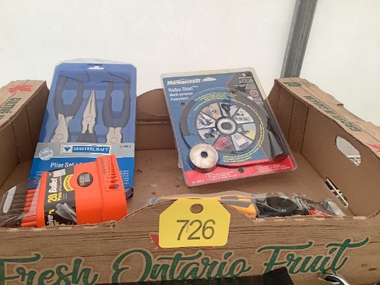 Robo Disc, Plier Set, Drill Bits, Etc.