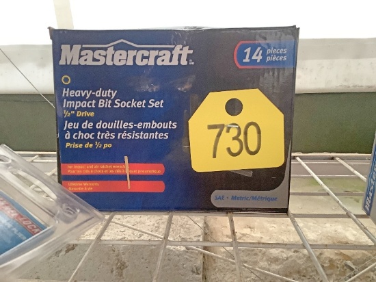 New Mastercraft Impact Bit Socket Set