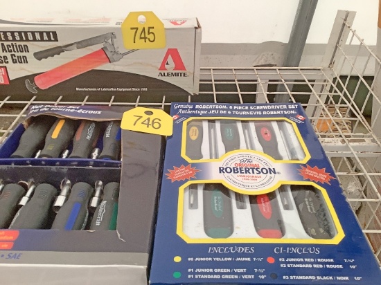 Robertson Screwdriver Set and Mastercraft Nut Driver Set