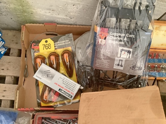 Roof Marker Kit, Luggage Cart, Impact Driver Set, Etc.