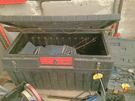 Tuff Bin and Fishing Supplies