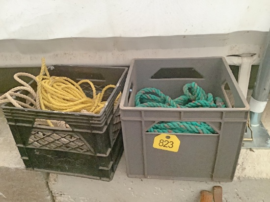 2 Milk Crates of Rope