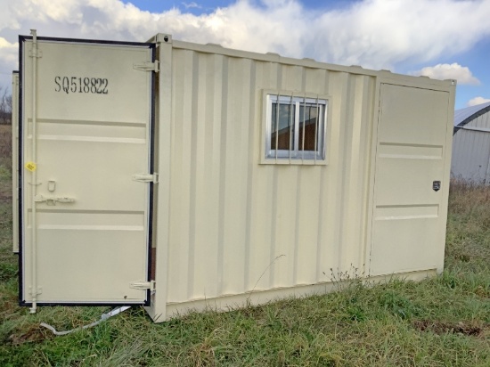 12' x 7' Sea Container with Door - New