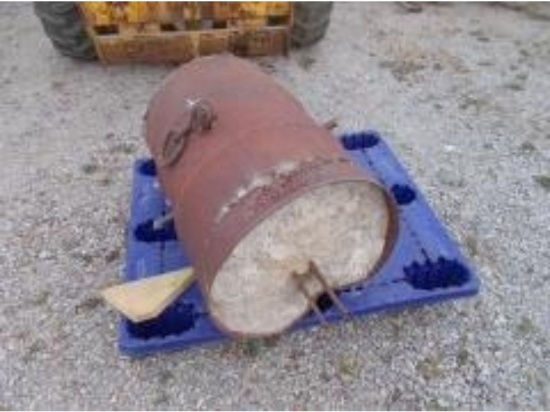 Home Made 3 PT Hitch Cement Weight Barrel