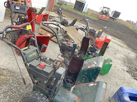 2 Craftsman Snowblowers - As Viewed