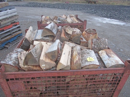 1 - 3'x4'x30" Crate of Mixed Season Firewood - Firewood Only, No Crate