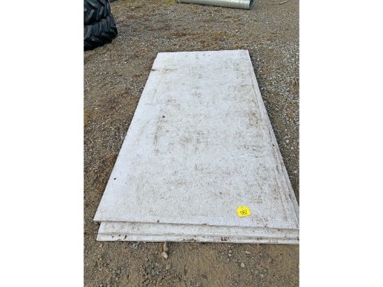 3 - 4' x8' x 3/4" of Poly Board