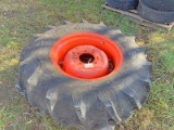 1 - 14.9-24 Firestone Tire on Rim