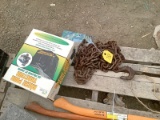 Chain with 2 Hooks, Lawnmower Cover