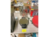 Waffle Maker, Pot and Measuring Cups