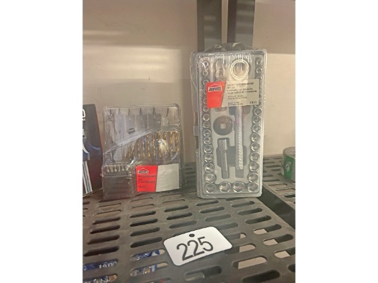 New Socket/Screwdriver Set & Drill Bits