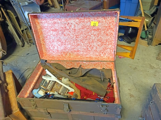 Antique Trunk & Contents