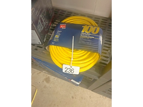 New 12 Gauge 100' Extension Cord