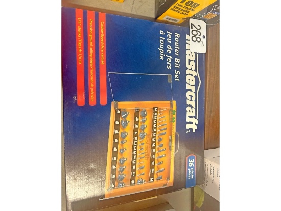 New Mastercraft Router Bit Set