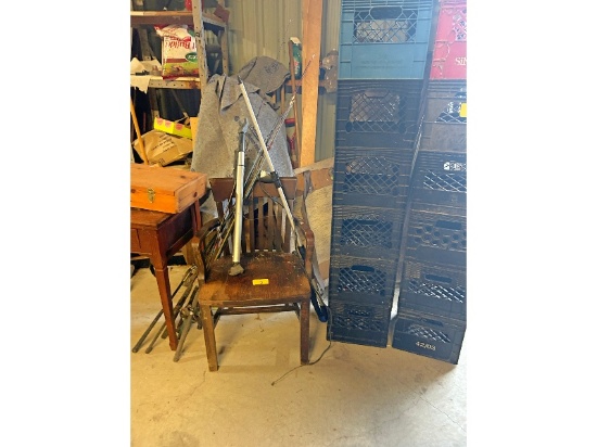 Arm Chair & Fishing Rods
