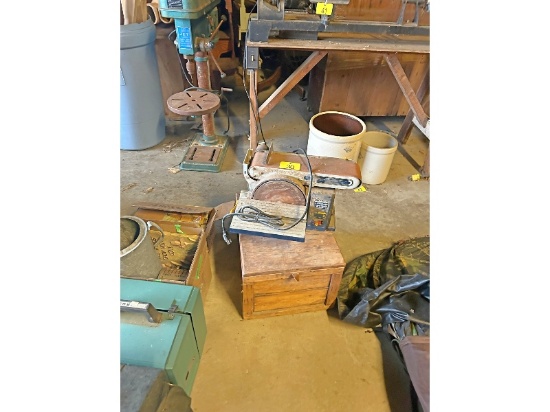 Mastercraft Belt Sander & Wood Box