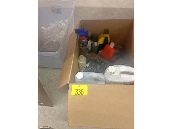 Box of Cleaning Products