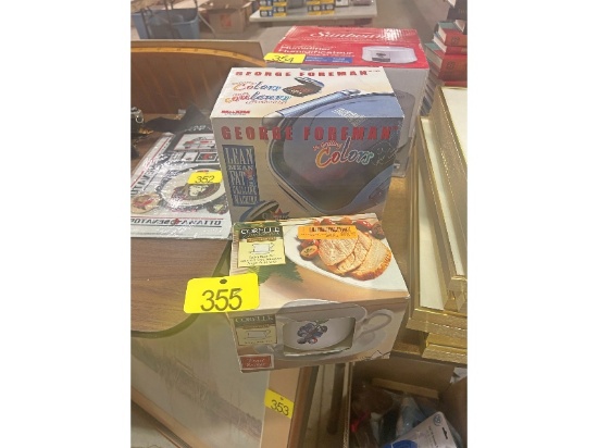 Corelle Gravy Boat & George Foreman Grill