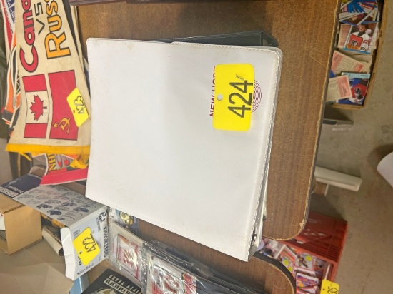 Binders of Hockey Cards