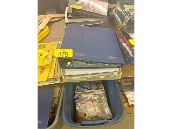 Binders of Hockey Cards