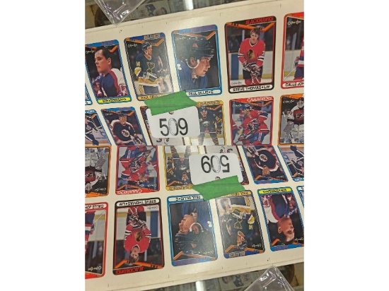 4 Rolls of Uncut Hockey Cards