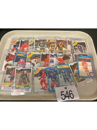 Tray of Hockey Cards