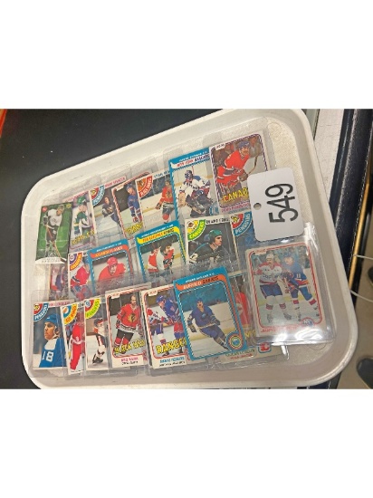 Tray of Hockey Cards
