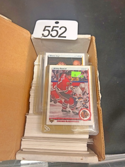 Box of Upper Deck Hockey Cards