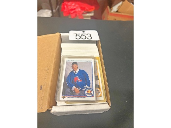 Box of Upper Deck Hockey Cards
