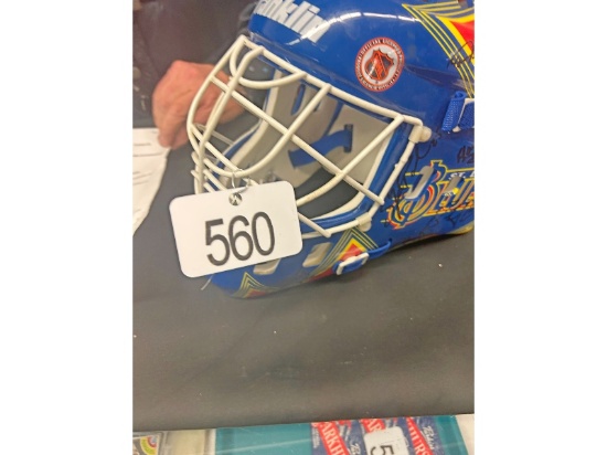 Signed St Louis Blues Goalie Helmet