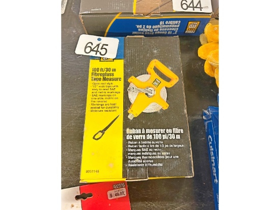 New 100' Tape Measure